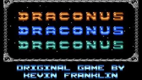 Draconus Title Screen (Atari XL/XE)