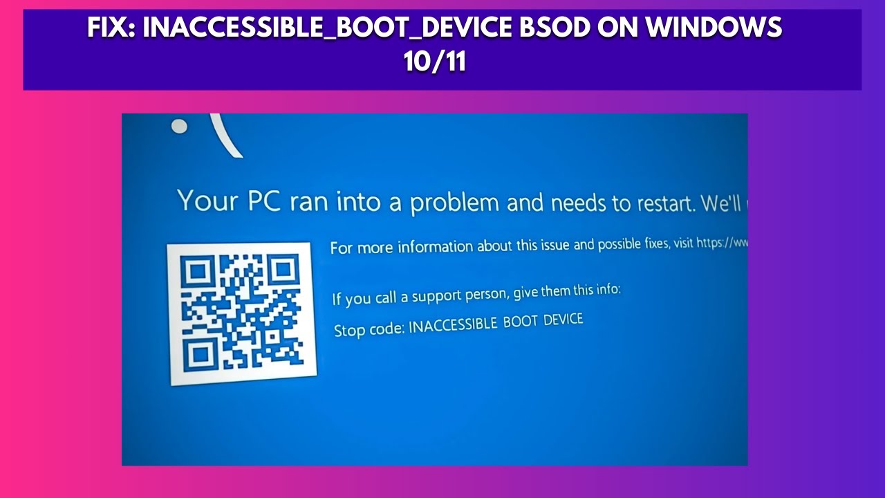 Fix BSOD After System Reset in Windows1