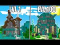 CASA DI BEDROCK LIVELLO 100 BADDI CONTRO CASA LIVELLO 1 MARCY - Minecraft ITA