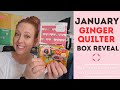 Unbox the January Ginger Quilter Box! Lovey Dovey theme