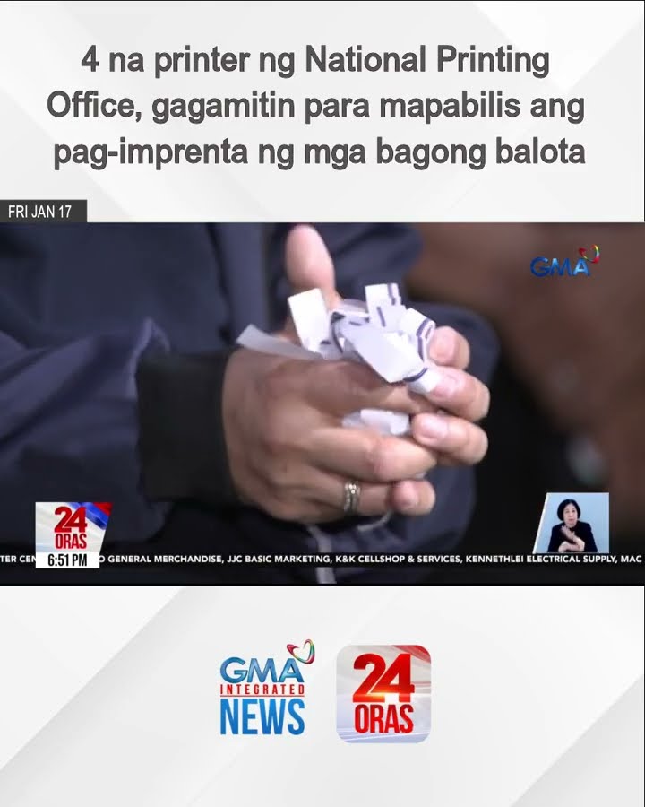 4 na printer ng National Printing Office, gagamitin para mapabilis ang pag-imprenta ng... | 24 Oras