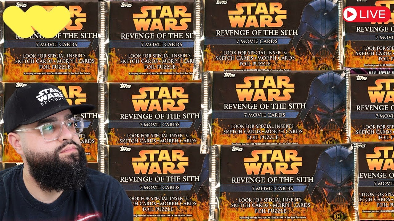 Whatnot Stream Topps Revenge of the Sith Hobby Packs 2005 - YouTube