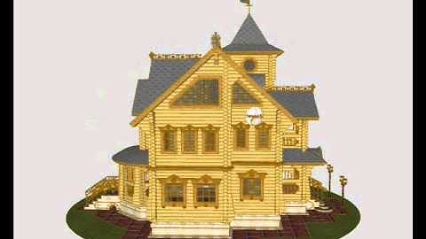 Lovely Log House from a Fairytale