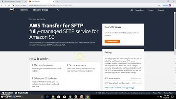 AWS | Tutorials ON AWS transfer for SFTP BY KAVYASHREE