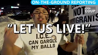 "LET US LIVE, FU*K ICE!" Epic Protest At ICE Agents' Hotel