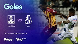 Once Caldas vs. Tolima (Goles) Liga BetPlay 2023-I | Fecha 2