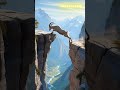Goat's Cliff Jump Gone Wrong: Miraculous Escape! 🐐⛰️😱