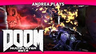 DOOM (2016) Multiplayer Beta | No Rocket Jumping | Andrea Plays