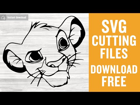 Simba Cartoon Svg Free Cutting Files for Cricut Silhouette Free Download