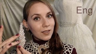 ASMR  in English. PERSONAL STYLIST in WEDDING SALON. Russian ACCENT. Soft talking. Role-play.