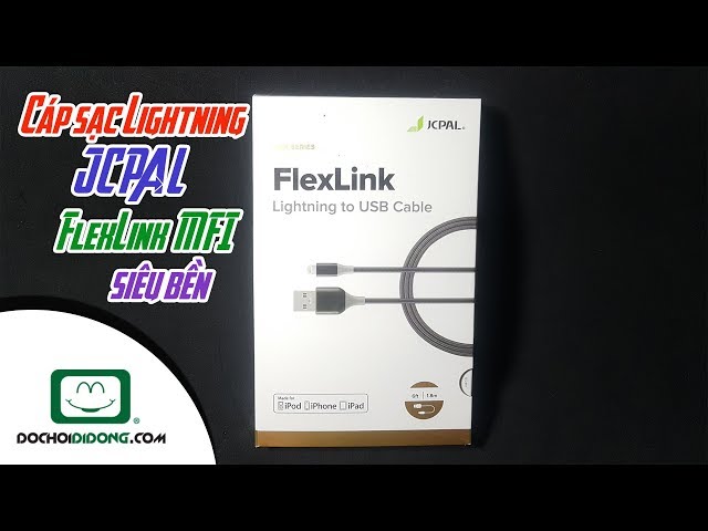 Cáp sạc Lightning JCPAL FlexLink MFI siêu bền