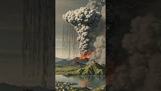 A Plinian type volcano
