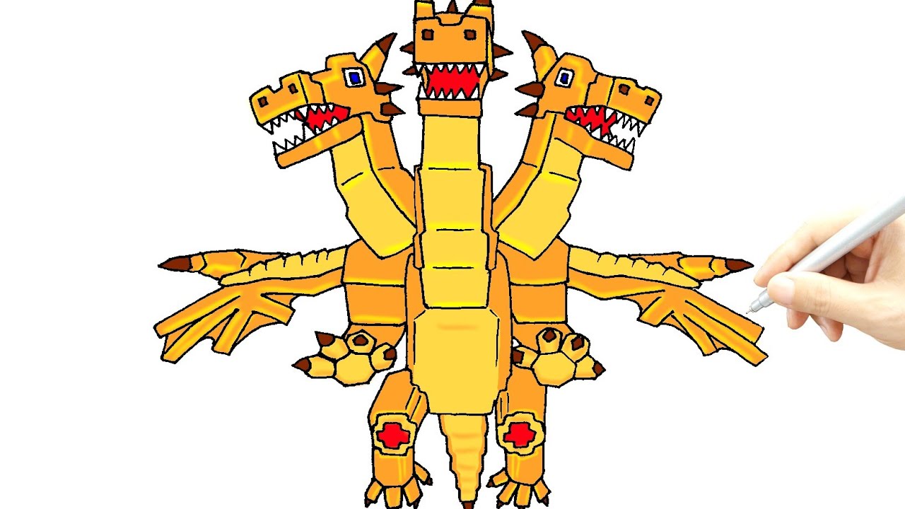 How to draw hydra dragon cannelloni steal a brainrot