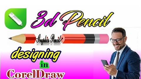 3d Pencil designing in CorelDRAW🔥#design #mrhowsenior