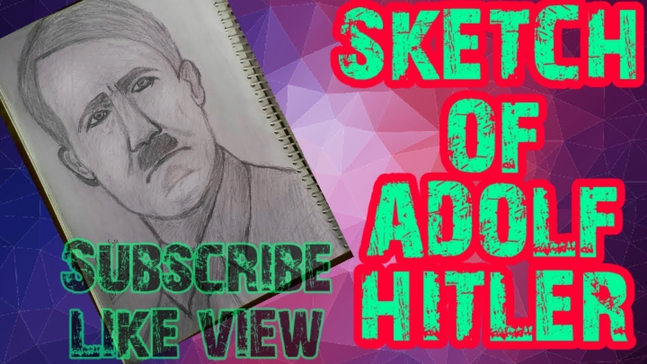 HOW TO DRAW ADOLF HITLER Pencil Sketch || Its Art Time Academy || Step ...