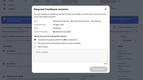 How to Request Feedback Revision on Ebay | Remove Negative Feedback