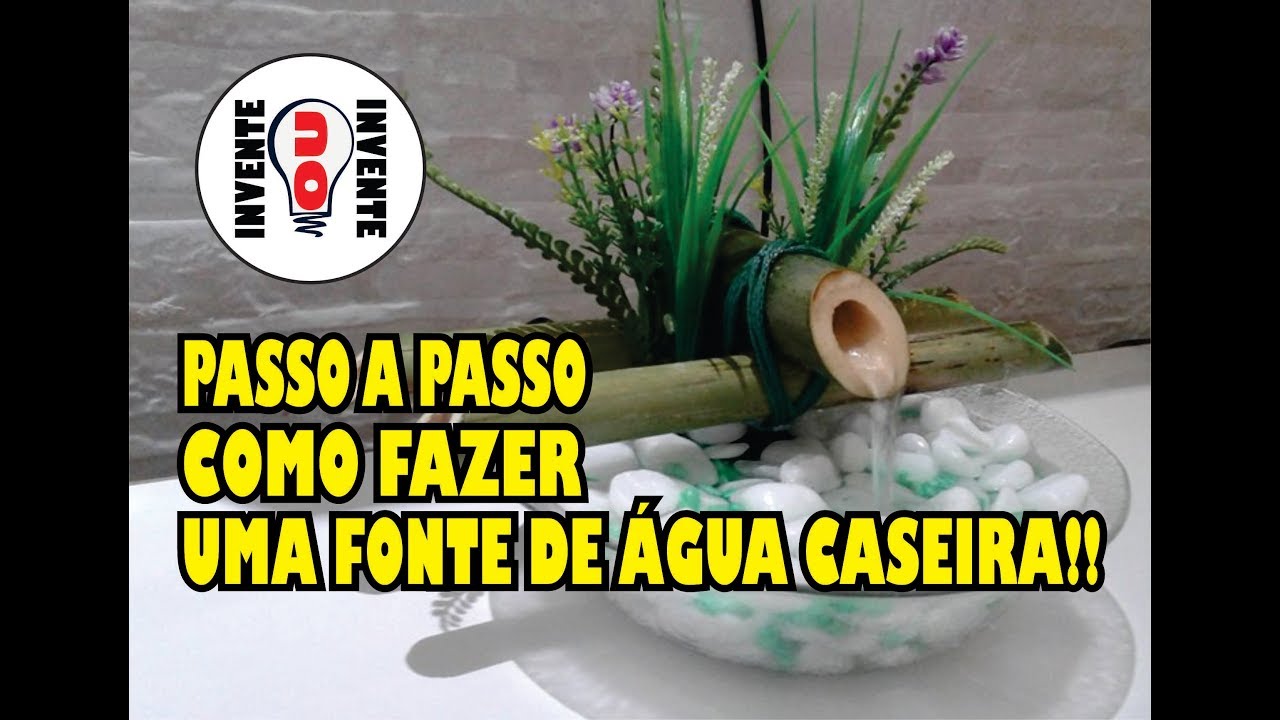 FONTE DE ÁGUA DECORATIVA-DIY