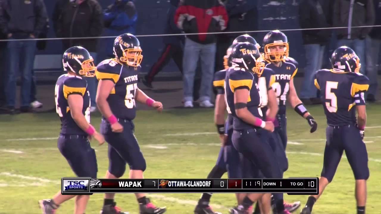 20151016 HS Football Broadcast at OttawaGlandorf