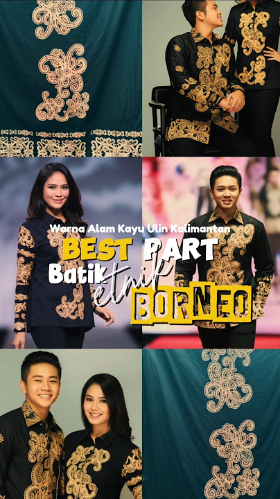Kain Batik Etnik Borneo Warna Alam Kayu Ulin Kalimantan @borneocraftindonesia