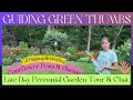 Late day perennial garden tour  cottage garden tour  fall digging  dividing  coneflower chat