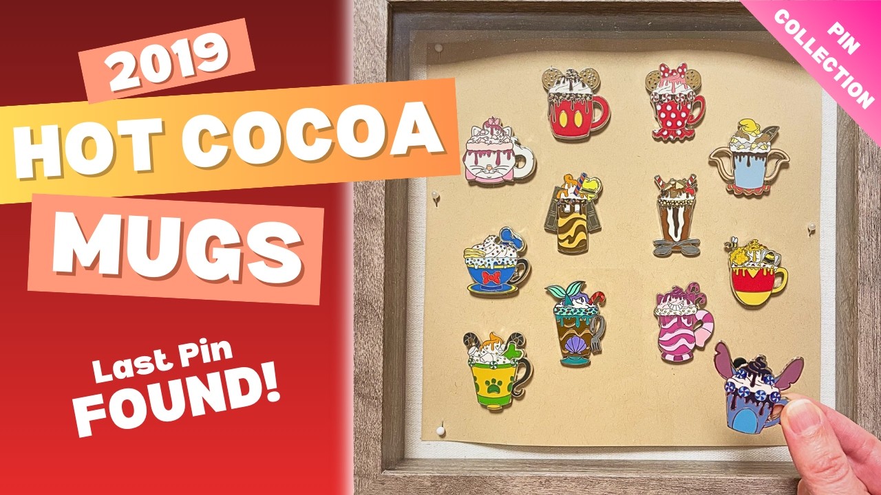 Collection COMPLETE! Hot Cocoa Mugs Disney Mystery Pin Collection Review