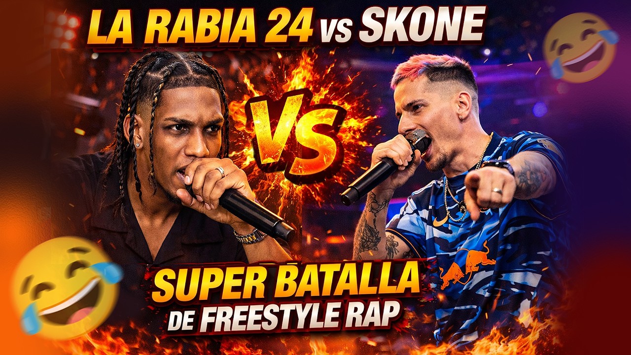 🔥 LA RABIA 24 vs SKONE - 🤣🔥 Super batalla de freestyle 2026