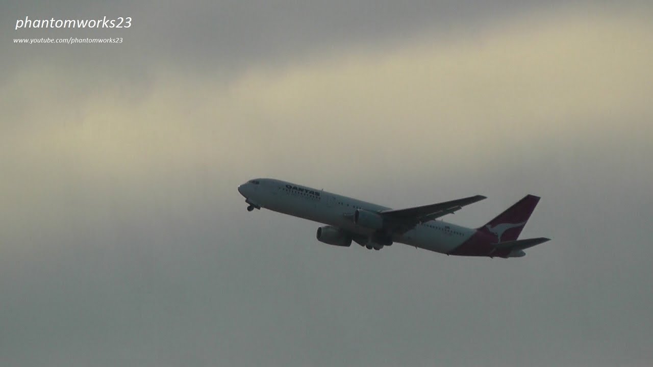 Qantas Airways 767 | Take Off 34R | Sydney Airport
