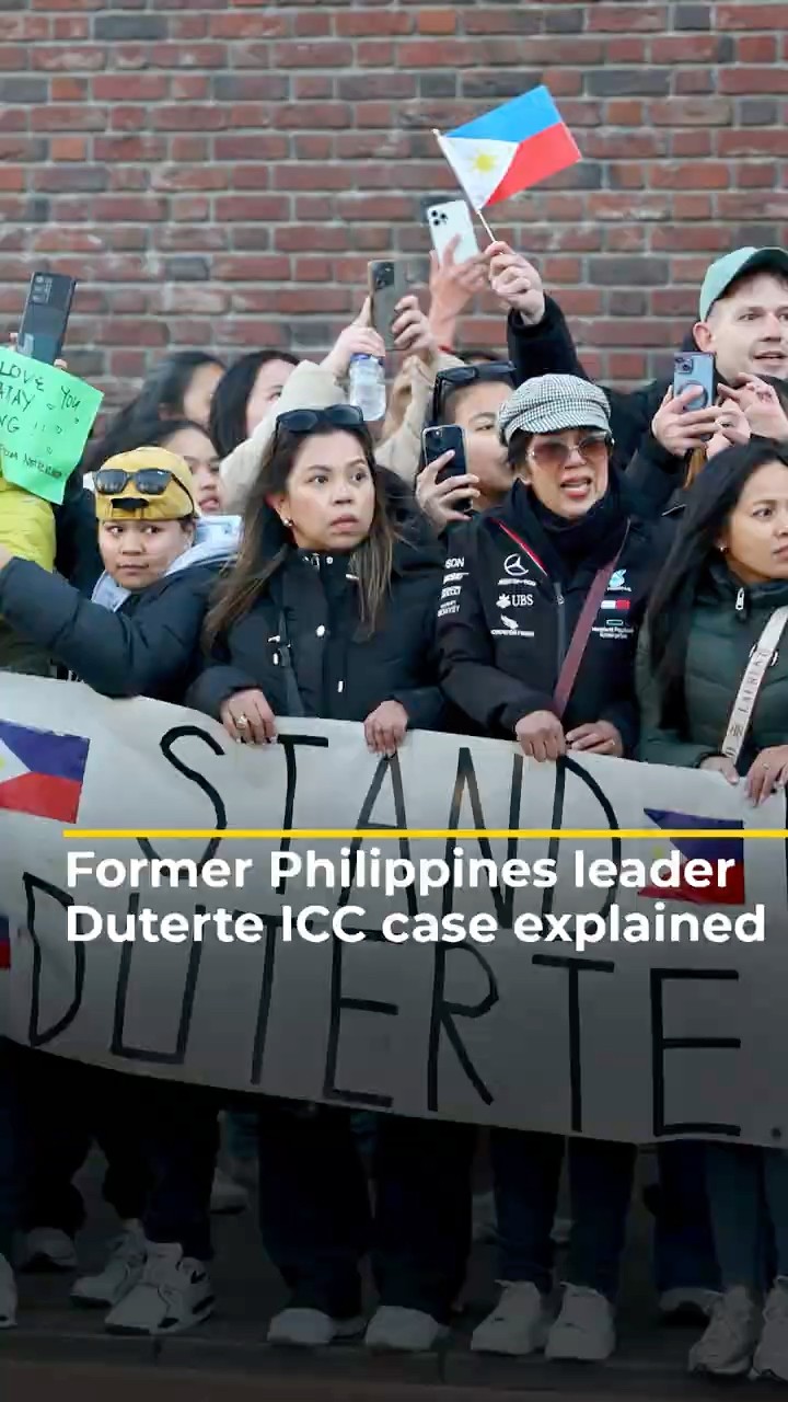 Former Philippines leader Duterte’s ICC case explained | AJ #shorts