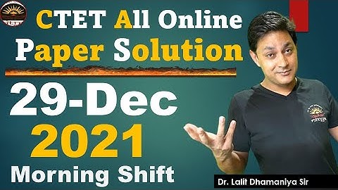 CTET Maths Complete Solution  29 Dec 2021 | CTET Previous Year Online Paper Solution by Lalit Sir