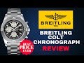 (4K) BREITLING COLT CHRONOGRAPH MEN'S WATCH REVIEW MODEL: A1338811/BD83-173A