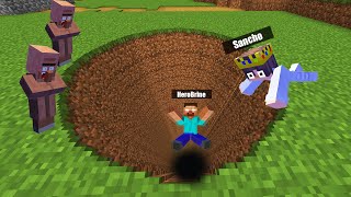 Herobrine Dumaloq Chuqurda Yashar Ekan 😱 U Meni Tutib Oldi ||Sancho Crafts