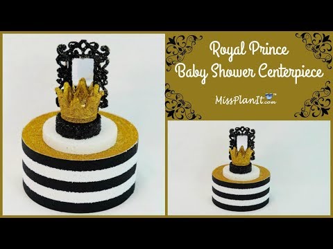 diy royal baby shower centerpieces