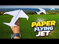 how to make flying paper jet (like a bird), best flying notebook plane, longest flying jet pla e