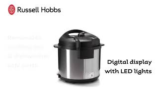 RUSSELL HOBBS - EXPRESS CHEF MULTICOOKER -  6 LITRE - SILVER AND BLACK - RHPC1000