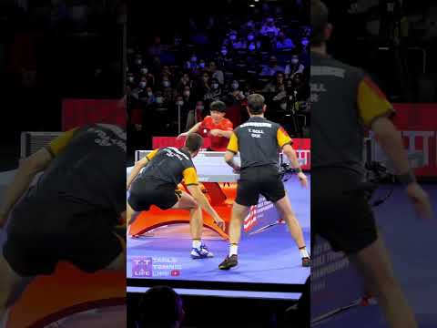 Is Patrick Franziska the best backhand in the WORLD?!!🤔🤔🤯#shorts #tabletennis