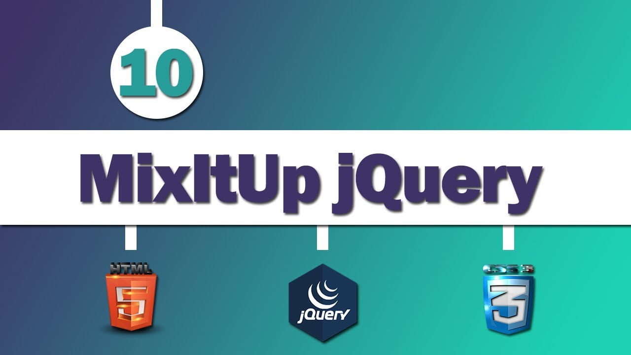 10 ( Design Template ) MixItUp jQuery Plugin YouTube