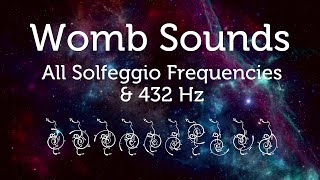 Womb Sounds all solfeggio frequencies & 432 Hz for Starseeds Pleiadian Music Lightcode Activation