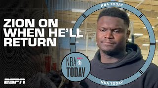 Zion Williamson on his injury: I feel fine but it's a matter of when I feel like Zion | NBA Today