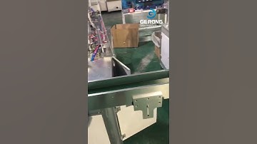 Adjusting video of automatic mask making machine computer programming video