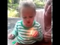 Worlds CUTEST Baby Can&#39;t Blow Out Candle