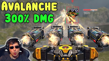 WOAH! 300% AVALANCHE BEHEMOTH Rocket Splash War Robots Mk2 Gameplay WR
