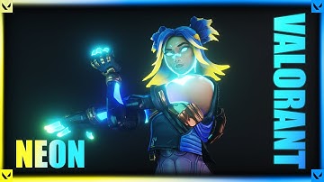 Neon Agent Select Animation But RTX ON ( Valorant 3D )