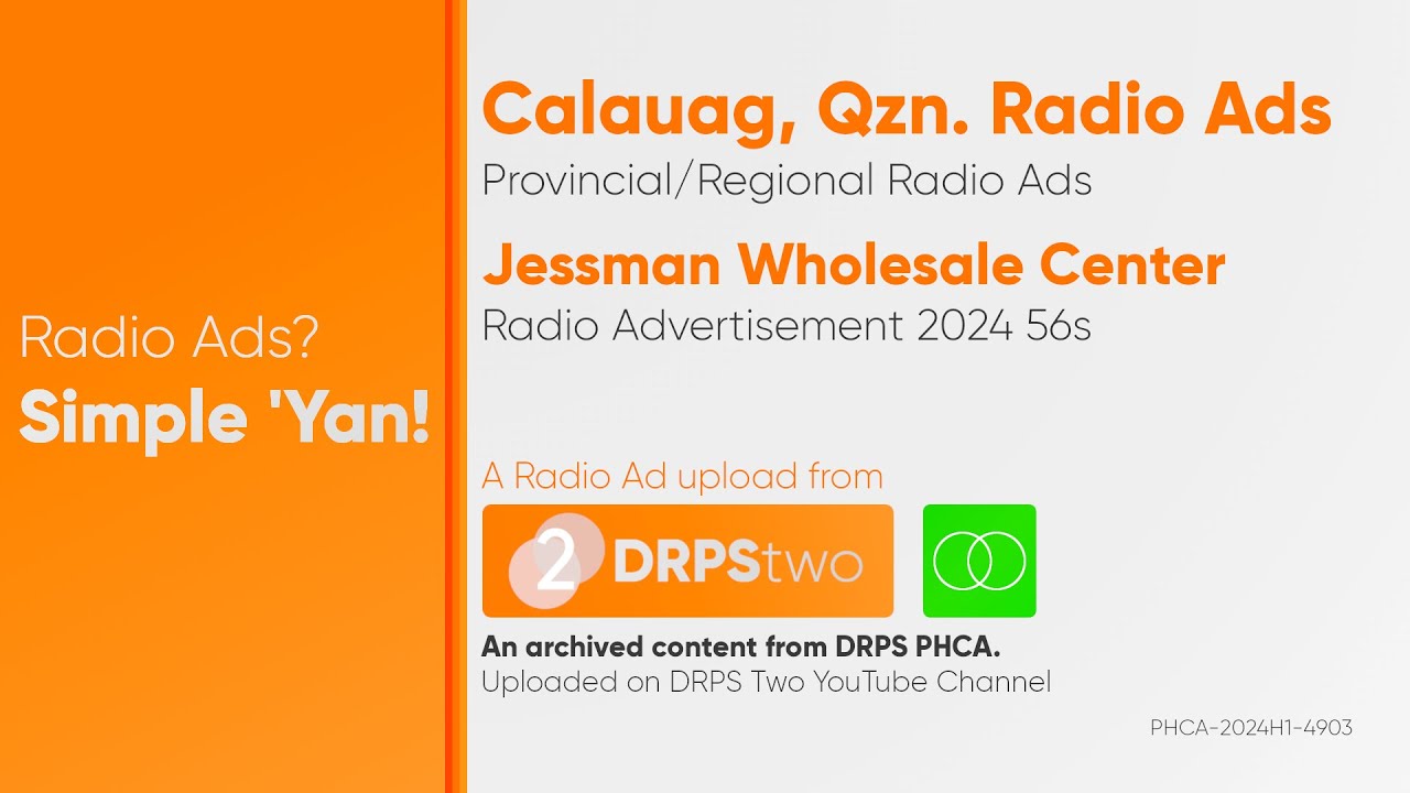 Jessman Wholesale Center Radio Ad 2024 56s (Calauag, Quezon) [ST] - YouTube