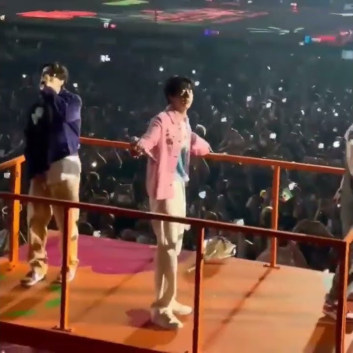 Why Do They Keep Throwing Stuff!!? #bts #vegas #jin #ptd #2022 #D3 #jungkook #shorts