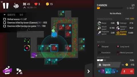 Infinitode 2 - v.1.5.4 - Level 1.4 - Wave 43 - 3 Star guide w/ no research