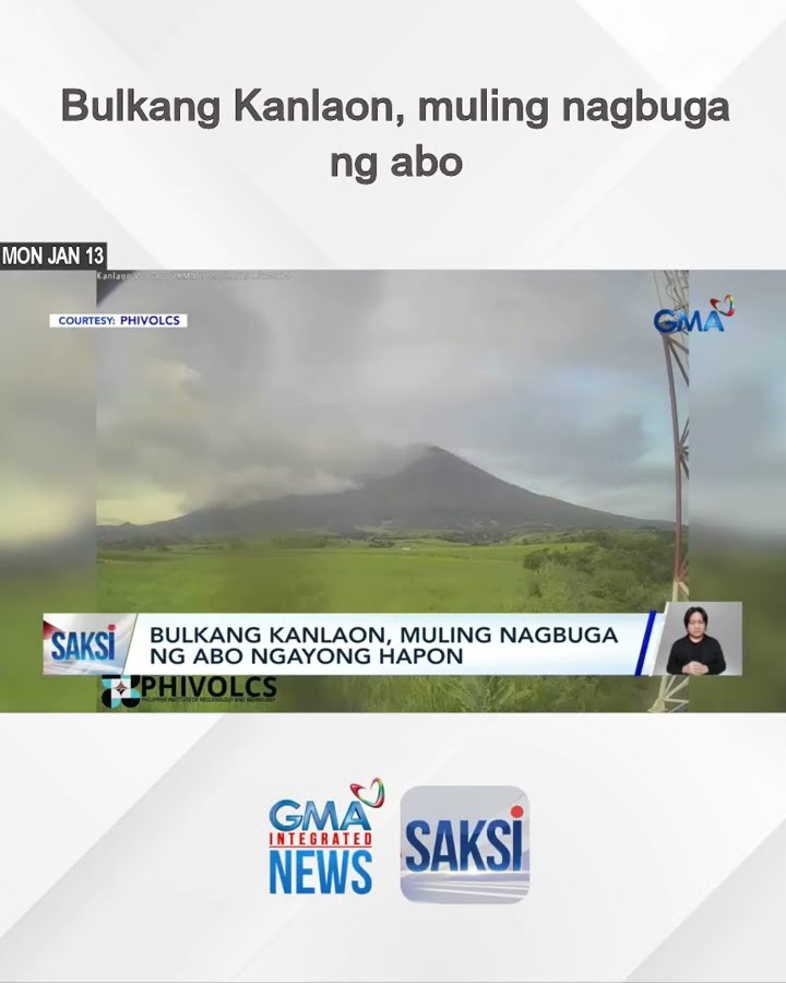 Bulkang Kanlaon, muling nagbuga ng abo | Saksi