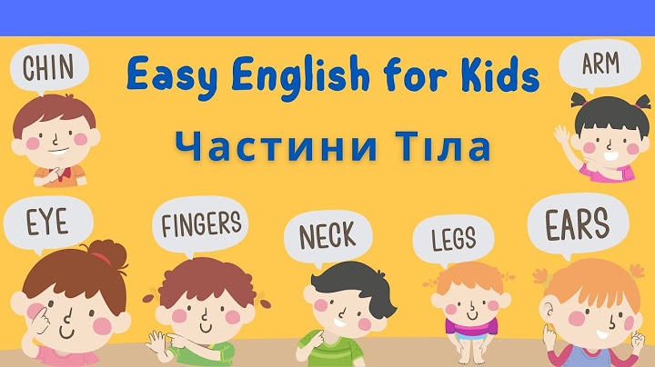 ЧАСТИНИ ТІЛА АНГЛІЙСЬКОЮ. Body parts for kıds English vocabulary