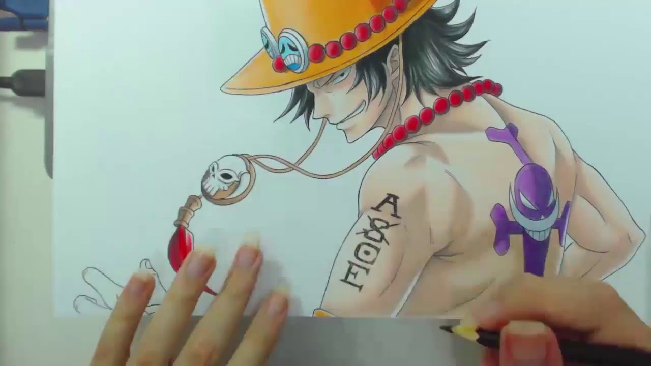 Ace De One Piece para colorir