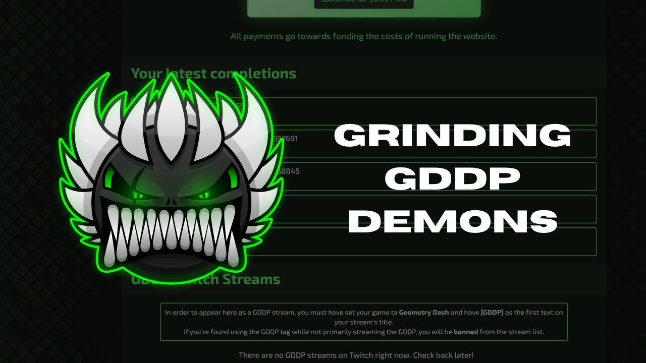 [LIVE 🔴] Grinding GDDP Demons | Geometry Dash | STREAM 2 - YouTube
