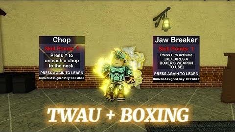 [ YBA ] TWAU Boxing in 1v1 gamemode